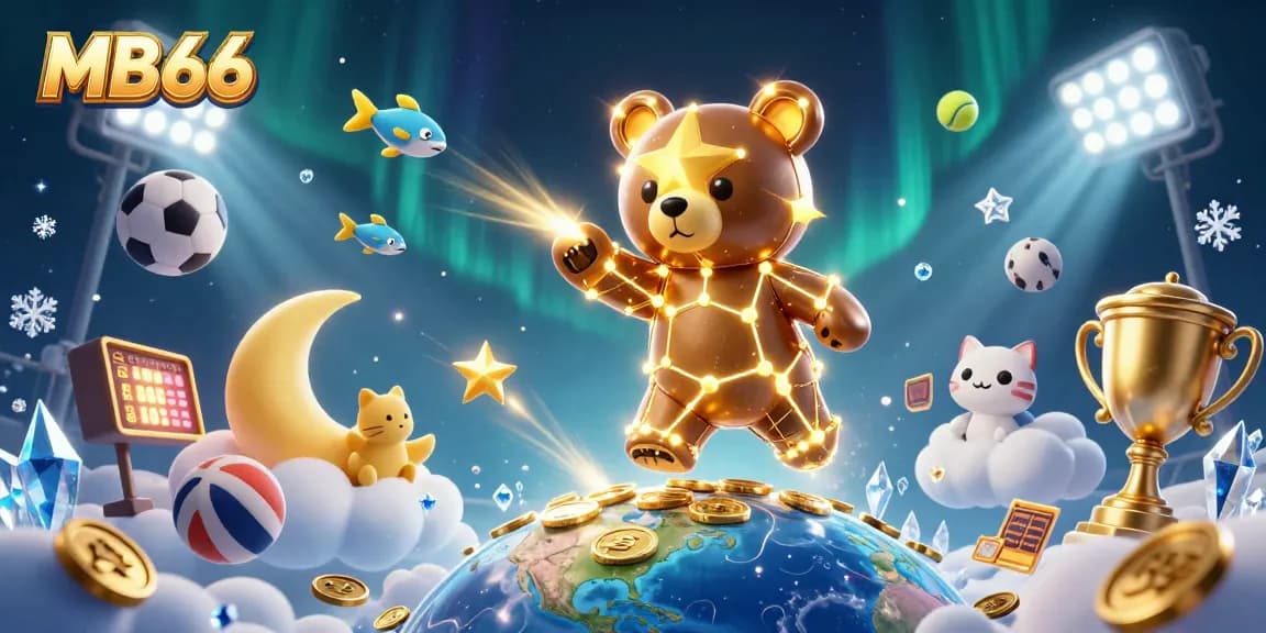 Bet big with MB66 in this vibrant, dynamic 3D casino scene filled with excitement.