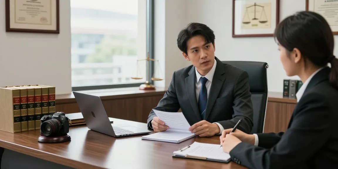 Consultation with a criminal lawyer at J.K. Chaudhary & Associates, showcasing legal expertise and client focus.