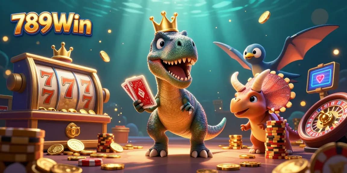 Engage in thrilling games at 789Win with playful characters and dynamic casino elements.