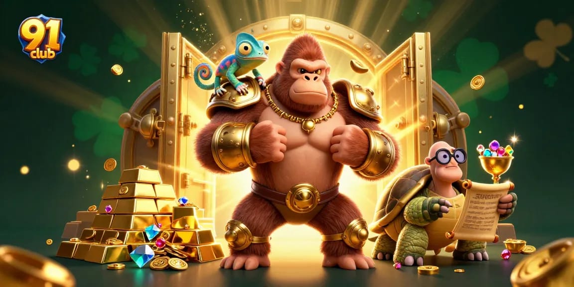 Experience the excitement of the 91 club with engaging characters and vibrant casino elements.