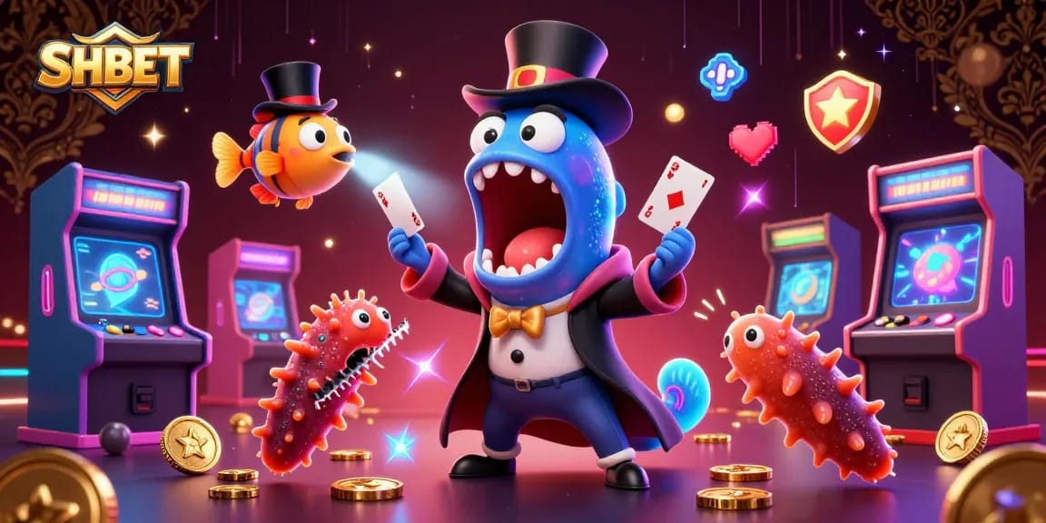 Engage in thrilling magic at SHBET's underwater casino, featuring vibrant game elements and enchanting characters.