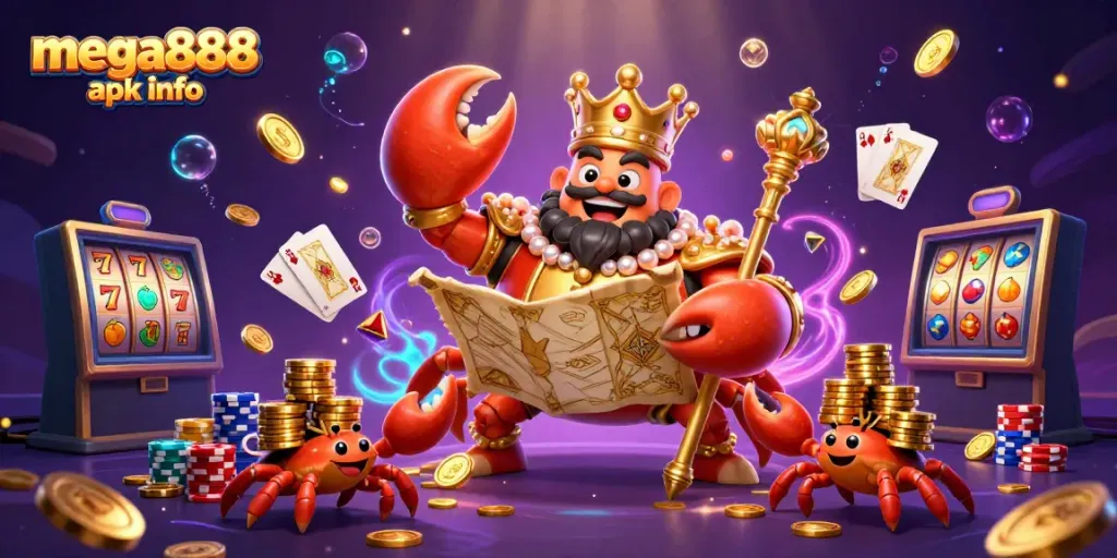 Experience the thrill of mega888 apk info with vibrant casino elements and charismatic characters.