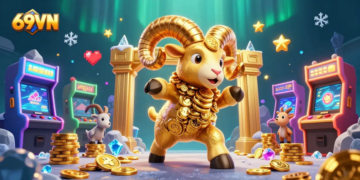 Experience thrilling gameplay at 69VN with a vibrant 3D casino atmosphere featuring iconic characters and game elements.